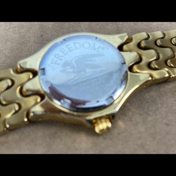 Vintage Rare Special Edition Gold Plated Movado ESQ Eagle Freedom Watch main image 7